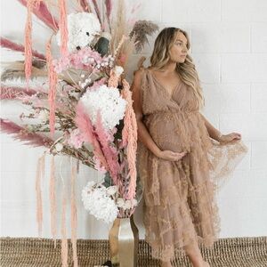 Elegant Lace Tiered Dress